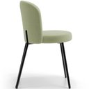 Ver imagem 6 de Kit 5 Cadeiras Sala de Jantar Estofada Gavi L02 Bouclê Oliva Lyam Decor