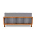 Ver imagem 5 de Sofá Namoradeira 2 Lugares Base de Madeira Daia Linho Cinza - Loja Sheep