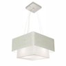 Pendente Quadrado Rustico Cinza E Branco Mj-4157 - 1
