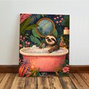Ver imagem 5 de Kit 3 Quadro Decorativo Animais Banheiro Lavabo Toilette Moderno 28x20cm