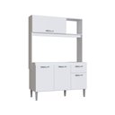 Ver imagem 1 de Cozinha Completa Compacta Katy 04 Portas 01 Gaveta Branco
