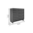 Ver imagem 2 de Cômoda Casal 1111 c/ 4 Gavetas Freijo - Carraro
