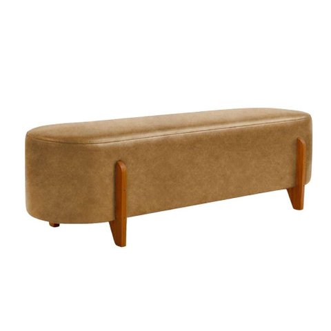 Puff Recamier Organico Imperial 160 cm Corino Whisky Impo