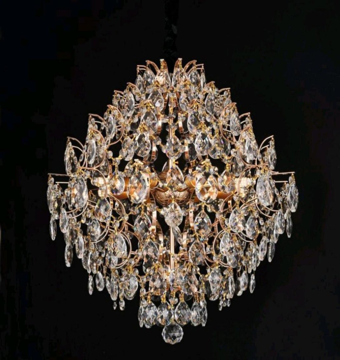 Lustre de Cristal Lar Fino Decor Moderno K9