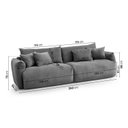 Ver imagem 3 de Sofá 2 Lugares 260cm Comfy CabeCasa MadeiraOriginals Cinza Grafite