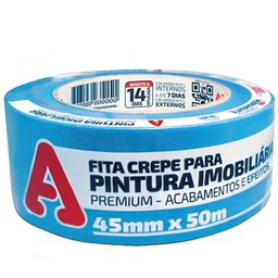 Fita Crepe Azul Neon 50m 45mm para Pintura Imobiliária - 00409130556 - Adere - 1