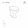 Assento Sanitario Decorado Flor Porto para Vaso Luzarte Estrela - 3