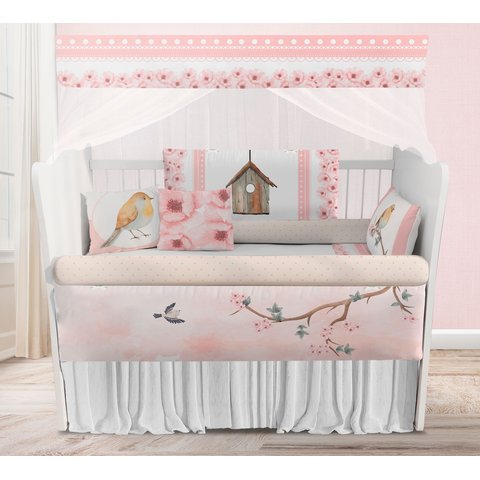Kit Berço Enxoval de Bebê Floral