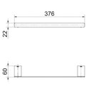 Ver imagem 3 de Porta Toalha de Rosto Docol Flat 30cm Cromado 01013606