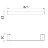 Porta Toalha de Rosto Docol Flat 30cm Cromado 01013606 - 3