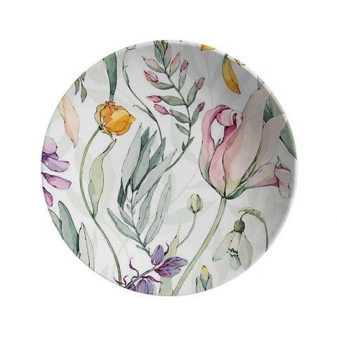 Conjunto com 6 Pratos Fundo Coup Verano Ø25cm Alleanza Cerâmica