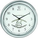 Ver imagem 1 de Relógio de Parede Bodas de Prata 28cm Herweg 6636 Prata