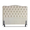 Ver imagem 2 de Cabeceira de Cama Box Viúva 128 Cm Dunas Casavezi Suede Veludo Bege