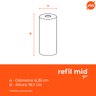 Refil Filtro Mid 7" 5 Micra Polipropileno Hidrofiltros - 3