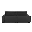 Ver imagem 5 de Sofa Retratil Reclinavel 2 Lugares 2,60 Vitória Veludo Grafite Lansofbr