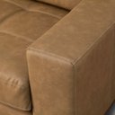 Ver imagem 5 de Sofá 3 Lugares para Sala de Estar Living 210cm Cadore L06 Couro Camel - Lyam Decor