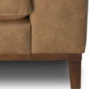 Ver imagem 6 de Sofá 3 Lugares para Sala de Estar Living 210cm Cadore L06 Couro Camel - Lyam Decor