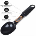 Ver imagem 4 de Colher Medidora Balança Digital Lcd Dosadora Tempero Graos Cozinha Nutricionista Pesagem Portatil Le