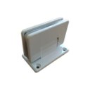 Ver imagem 2 de 1012 - 2 Dobradiças Central para União Vidro Alvenaria para Porta Blindex - Branco