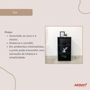 Ver imagem 6 de Estante para Livros Baixa com 3 Nichos Clean Preto Artany