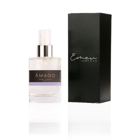 Kit Home Spray + Difusor de Ambiente + Água Perfumada + Vela Aromática Premium Amadeirado 100ml
