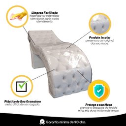Capa de Plástico para Maca Estética Makeup Extensão 182x70 Sofa Store - 7