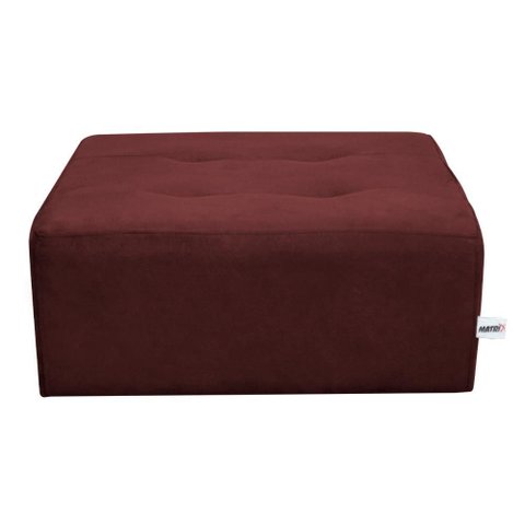 Cama Pet para Cachorro Quadrado com Pés Luna Matrix Cor:veludo Vinho