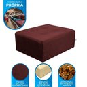 Ver imagem 2 de Cama Pet para Cachorro Quadrado com Pés Luna Matrix Cor:veludo Vinho