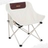 Cadeira Dobrável Camping Pesca Praia Reforçada 140kg Bege - 1