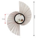 Ver imagem 4 de Espelho decorativo de parede redondo com moldura palitada Pulsar Rose Gold