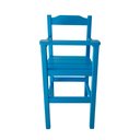 Ver imagem 3 de Cadeira de Papinha para Bebê com Trava Fixa em Madeira Maciça para Bar e Restaurante - Azul