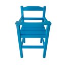 Ver imagem 2 de Cadeira de Papinha para Bebê com Trava Fixa em Madeira Maciça para Bar e Restaurante - Azul