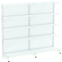 Ver imagem 1 de Kit Gôndola Parede 1 Inicial + 1 Continuação 196 Branco Sem PE