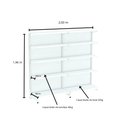 Ver imagem 2 de Kit Gôndola Parede 1 Inicial + 1 Continuação 196 Branco Sem PE