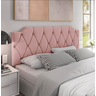 Painel Cabeceira de Cama Box Casal Suede Rose Nicole - 1