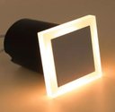 Ver imagem 5 de Luminária Balizador Spot Quadrado Led em Pvc de 3w Luz Branco Quente de Embutir em Piso Chão Solo Gr