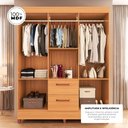 Ver imagem 4 de Guarda-Roupas Brilho 100% MDF 6 Portas 2 Gavetas