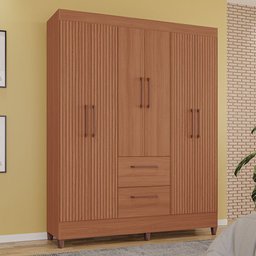 Guarda-Roupas Star 100% MDF Tuboarte 6 Portas 2 Gavetas - 1