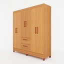 Ver imagem 2 de Guarda-Roupas Brilho 100% MDF 6 Portas 2 Gavetas