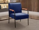 Ver imagem 2 de Poltrona Jade Cor:Veludo Azul 210