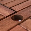 Ver mais imagens de Conjunto Oitavado Mesa e 4 Cadeiras Empilháveis Vivare Marrom