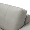 Ver imagem 6 de Sofá 3 Lugares para Sala de Estar Living 235cm Aurora L06 Couro Cinza Claro - Lyam Decor