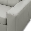 Ver imagem 7 de Sofá 3 Lugares para Sala de Estar Living 235cm Aurora L06 Couro Cinza Claro - Lyam Decor