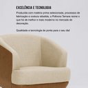 Ver imagem 6 de Poltrona para Sala de Estar Pés em Madeira Maciça Tamara Bege Mescla Terracota/Marfim