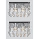 Ver imagem 1 de Kit 02 Luminárias Plafon De Cristal Com Base De Inox 30x30cm:20cm/Bivolt