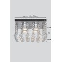 Ver imagem 5 de Kit 02 Luminárias Plafon De Cristal Com Base De Inox 30x30cm:20cm/Bivolt