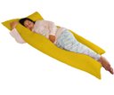 Ver imagem 1 de Capa para Travesseiro Gigante Anatômico 170x80cm Happy Line - Amarelo