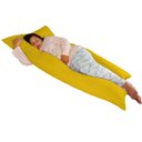 Ver imagem 1 de Capa para Travesseiro Gigante Anatômico 170x80cm Happy Line - Amarelo