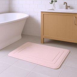 Tapete Porta Entrada Antiderrapante Aconchego 65x45cm Rosa - 2