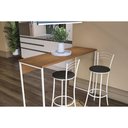 Ver imagem 3 de Bancada Estilo Industrial Kappesberg LI043 Cor Canela e Branco